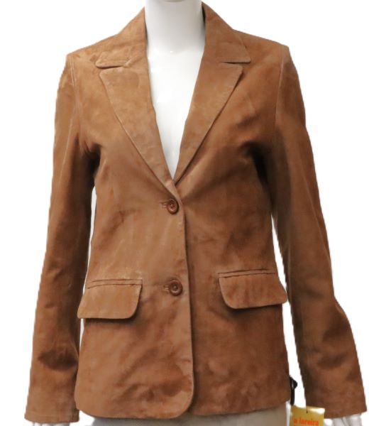 Blazer em camurça para senhora